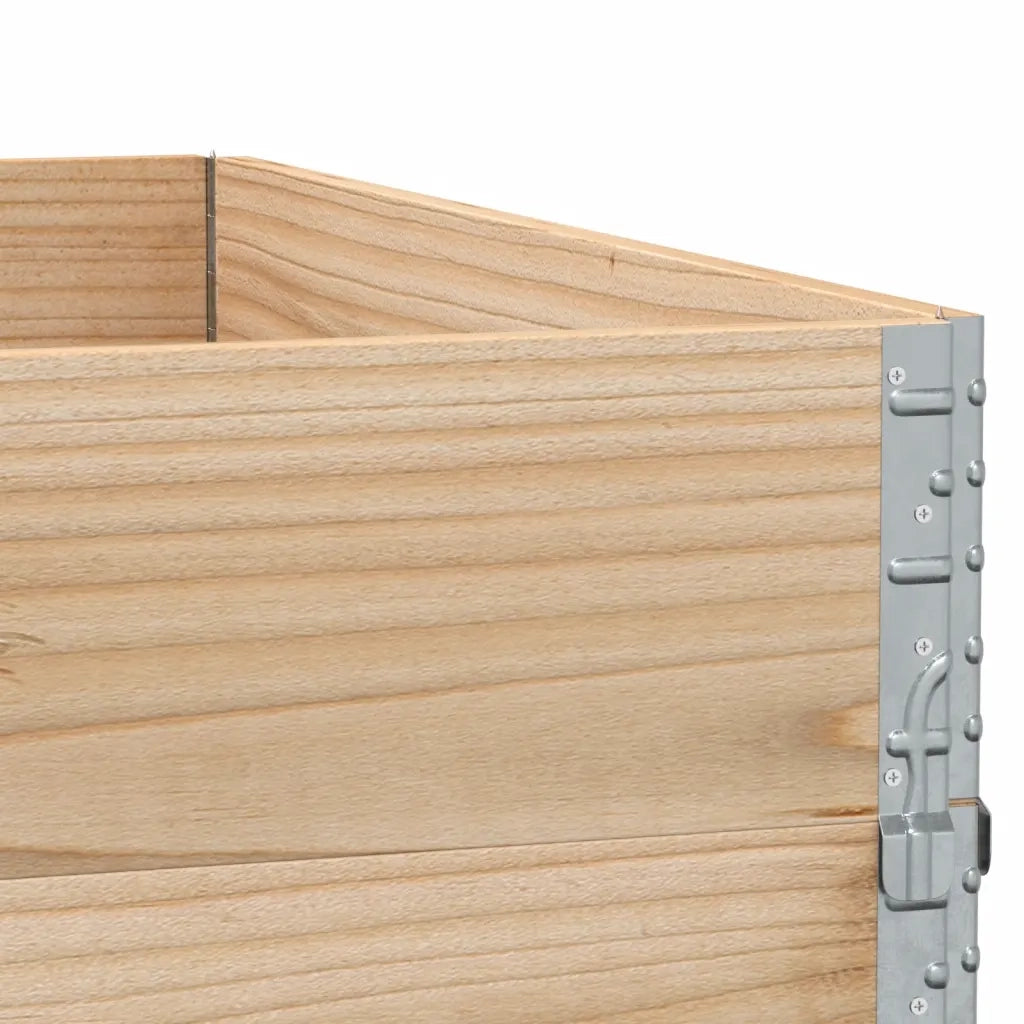 Paretali per Pallet 3 pz 100x100 cm in Legno Massello di Pino 3295374