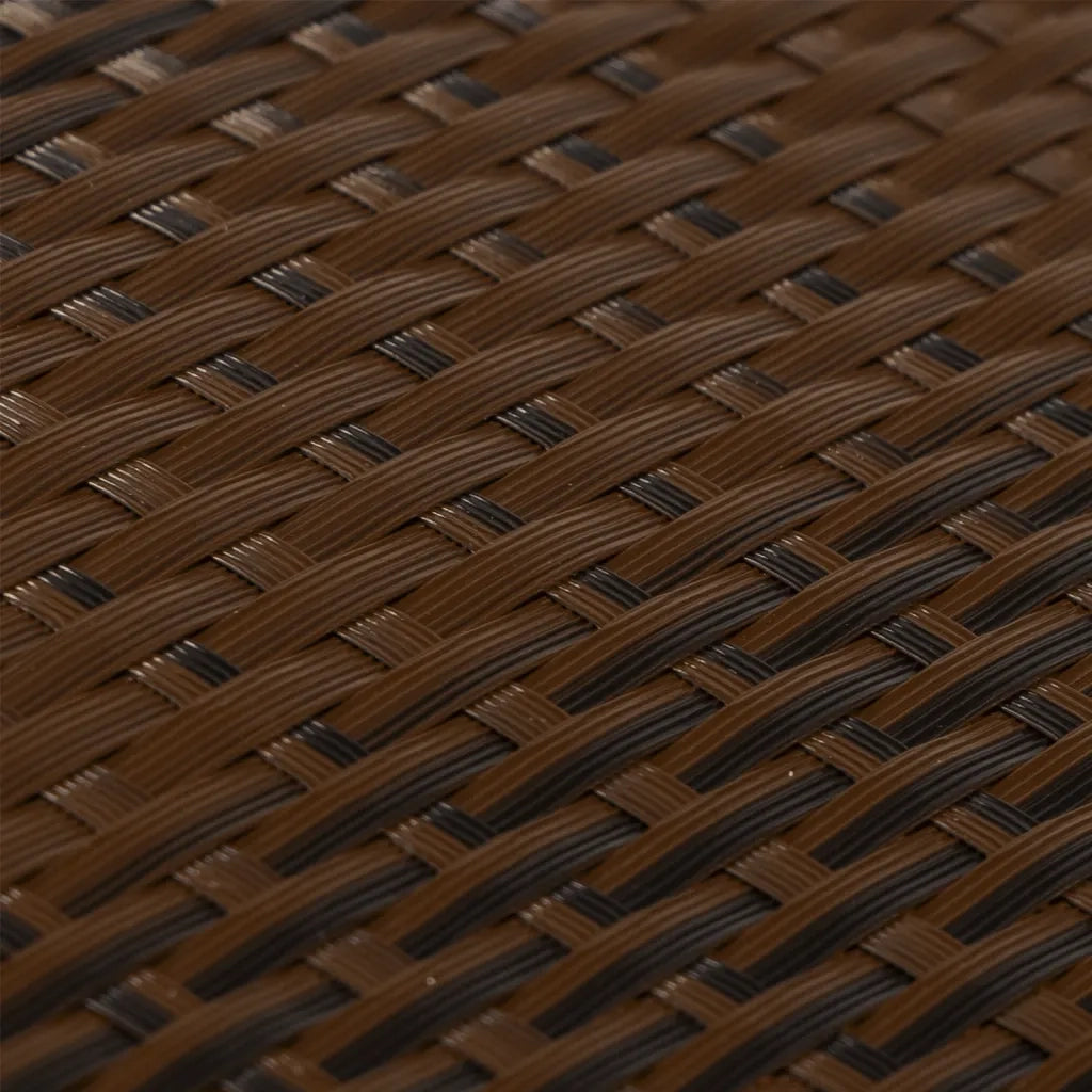 Paravento da Balcone Marrone e Nero 300x80 cm in Polyrattan 156250