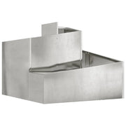 Fioriere | Cassetta per fiori | Vaso da giardino Argento 60 x 60 x 50 cm Acciaio zincato