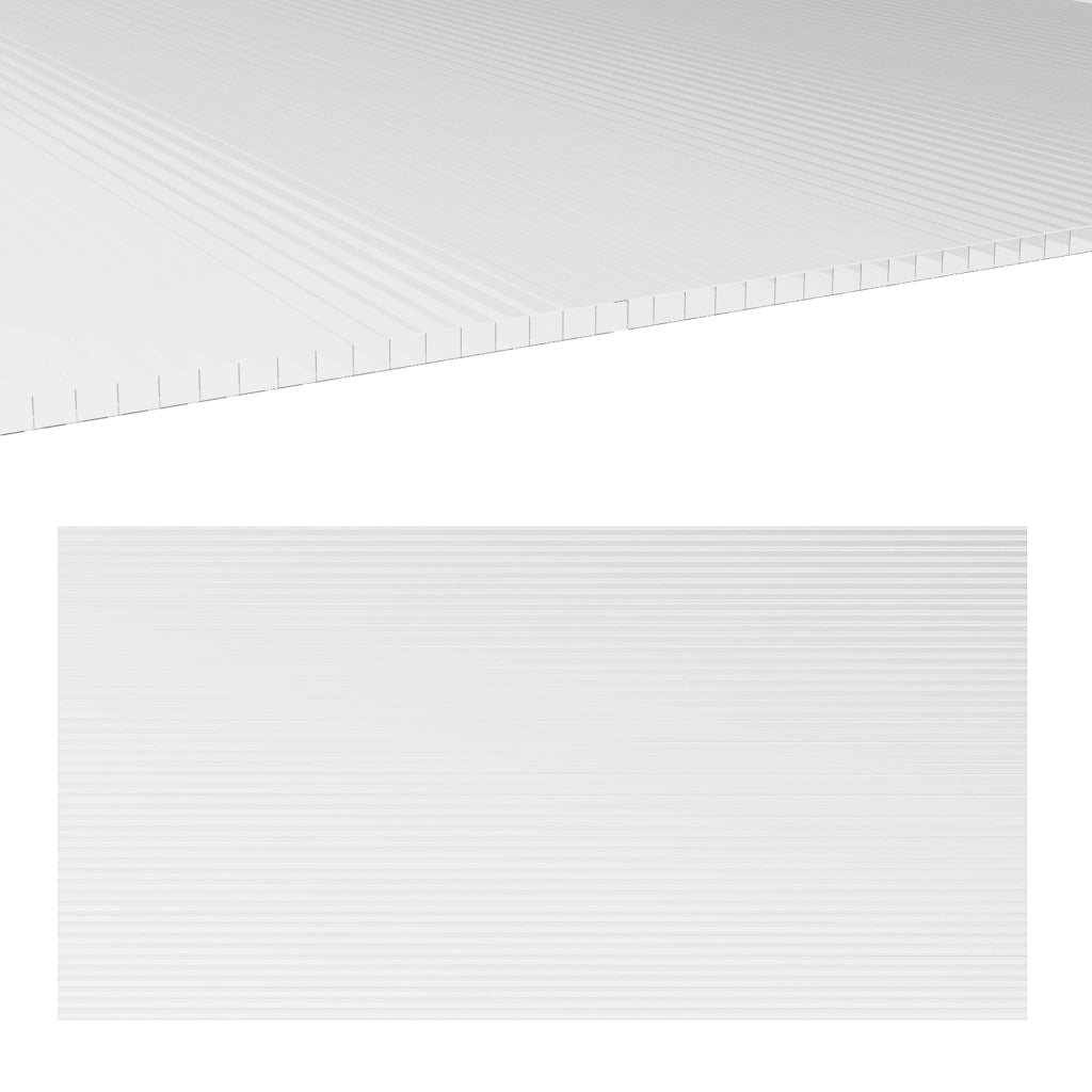 Pannello Policarbonato Alveolare 4mm ¨C Xylo ¨C Protezione UV, 121x61 cm, Personalizzabile