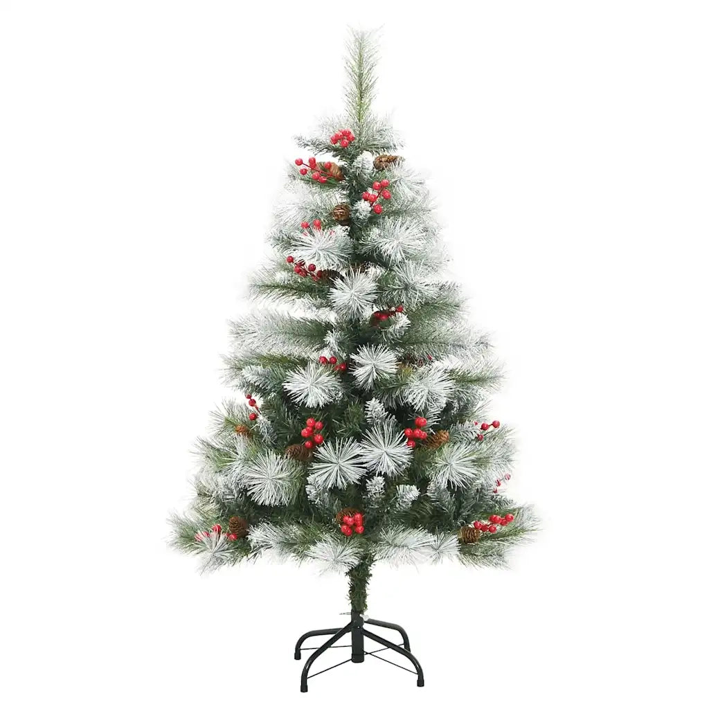 Albero di Natale artificiale Verde e bianco 150 cm 3395176