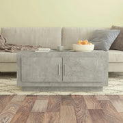 Tavolino Salotto Grigio Cemento 102x50x45 cm Legno Multistrato 811812