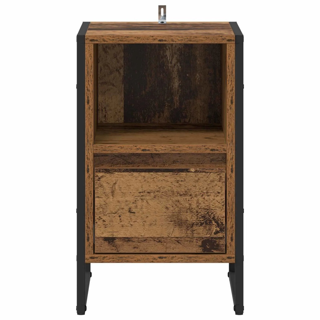 Comodino | Armadio da Notte | Mobiletto da notte Legno vecchio 39,5 x 30 x 50 cm Legno multistrato