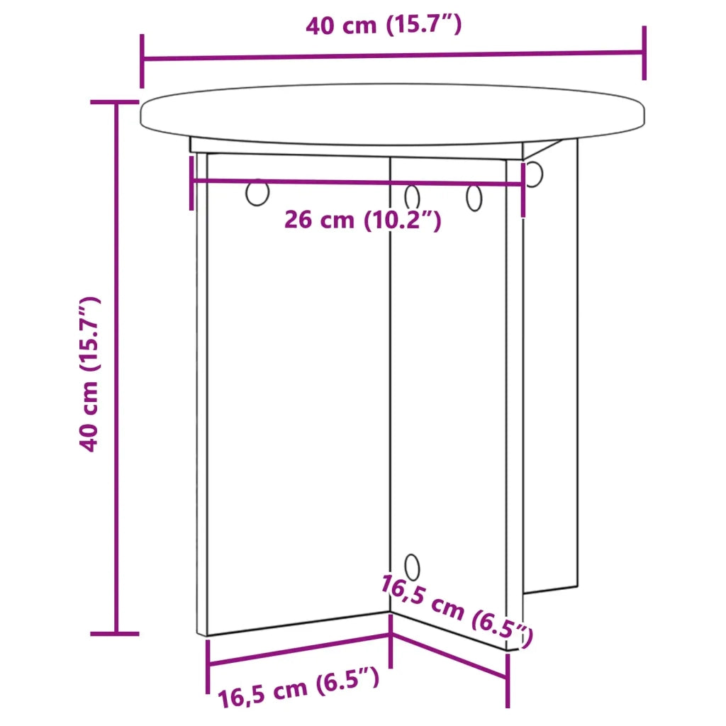 Supporto per piante | Sostegno per piante 2 pz Rovere Artigianale 40 x 40 x 40 cm