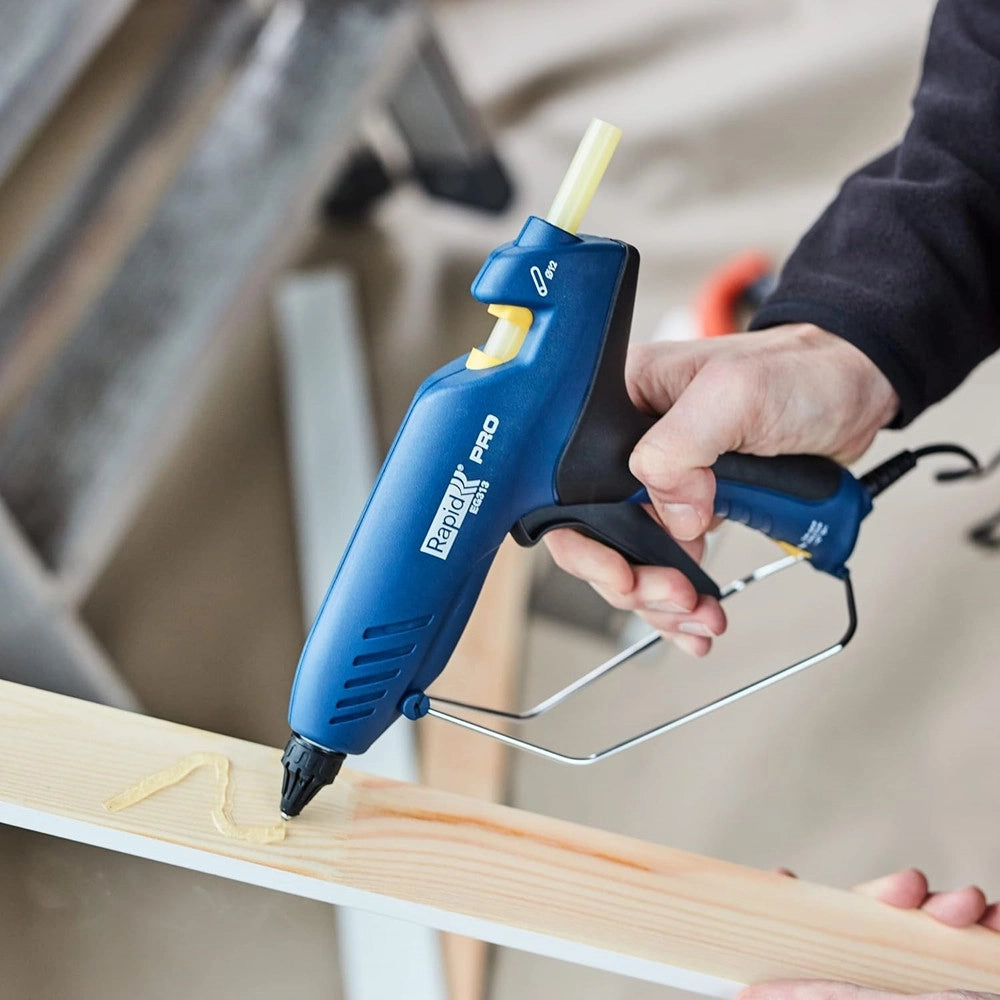 Trade Shop - Pistola Incollatrice Eg313 Compatta Professionale Per Fissare Cavi Coprifili Zoccolini Decori -