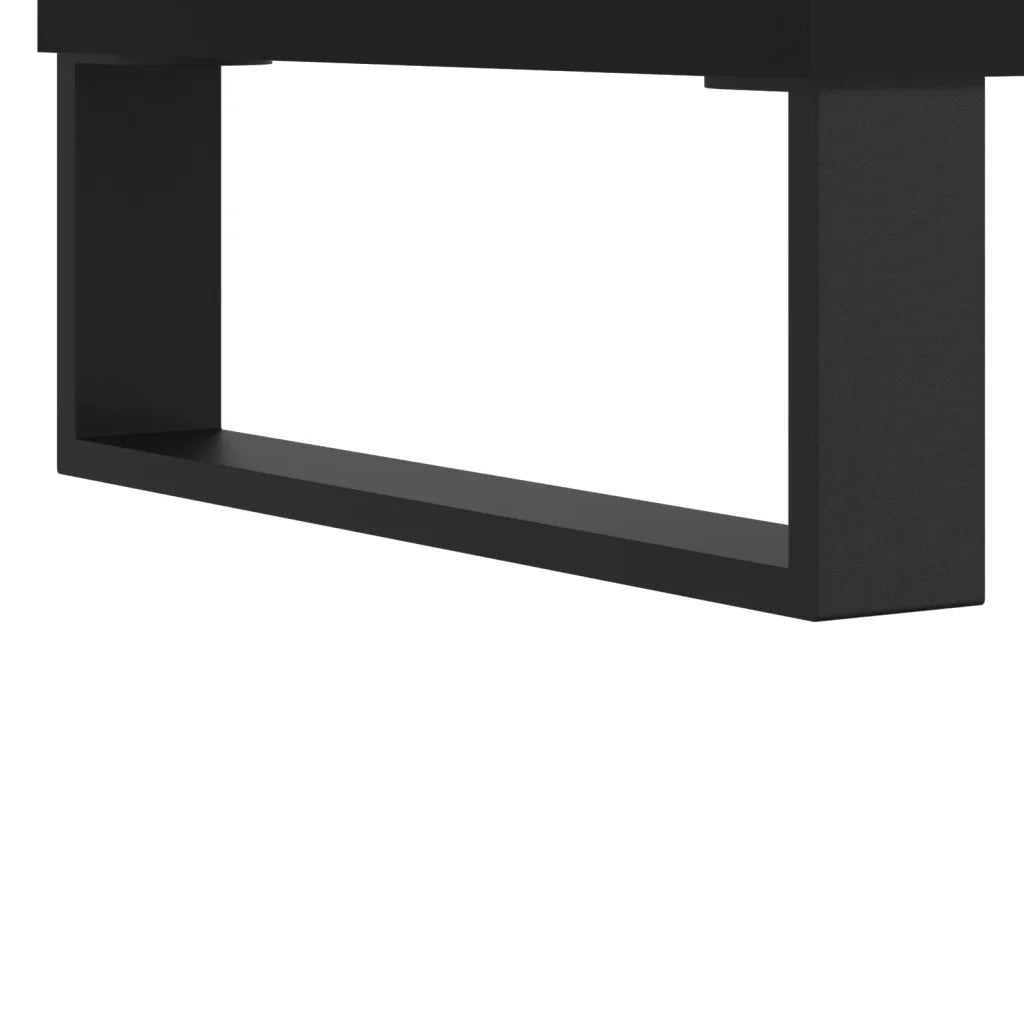 Tavolini da Salotto 2pz Neri 50x46x35 cm in Legno Multistrato 830879