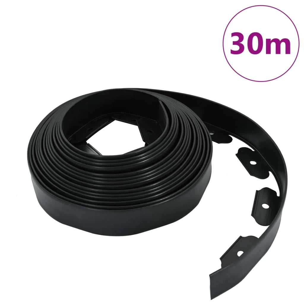 Bordure per prato Nero 3000 x 4 x 5 cm Plastica 42029836