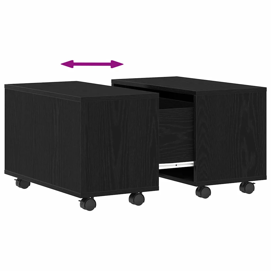 Tavolino da salotto | Tavolino da caff¨¨ | Tavolino da Soggiorno Rovere Nero 60 x 60 x 38 cm
