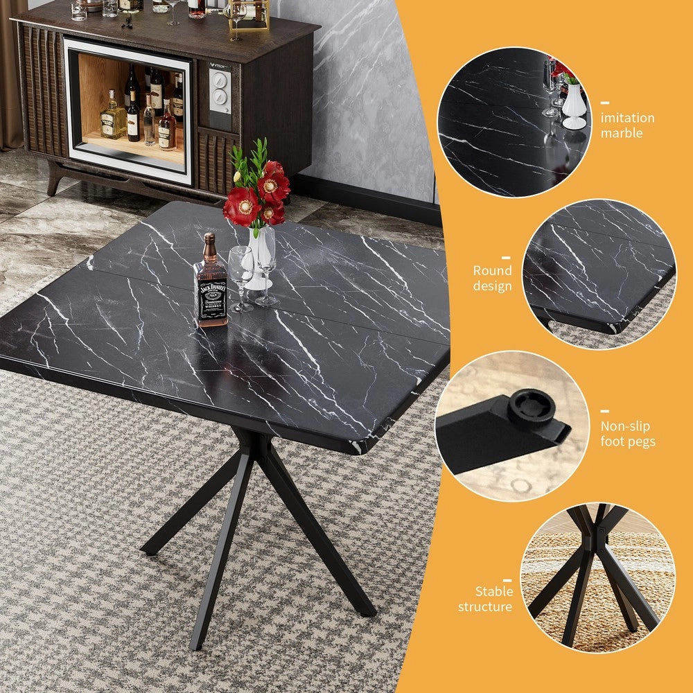 Tavolo da Pranzo Quadrato per 4-6 Persone ¨C Xylo ¨C Moderno, Salotto, Cucina