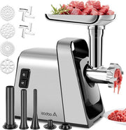 Molinello elettrico 4 in 1 - 4 taglie di taglio in acciaio inossidabile - Farcitore di carne - Motore 3000 W