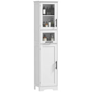 Mobile colonna bagno ¨C Xylo ¨C bianco con cassetto, 2 ante e ripiano regolabile, 40x31x170 cm