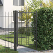 Cancello per recinzione Asten Nero 150 x 88 cm Acciaio 42034051