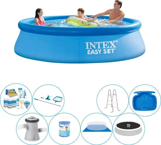 Impianto di Piscina Rond 305x76 cm - Kit Completo Deluxe