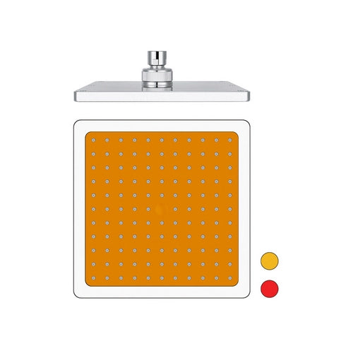 SOFFIONE DOCCIA QUADRO MODELLO 12618  MM 200- Rosso- DH- pezzi 1
