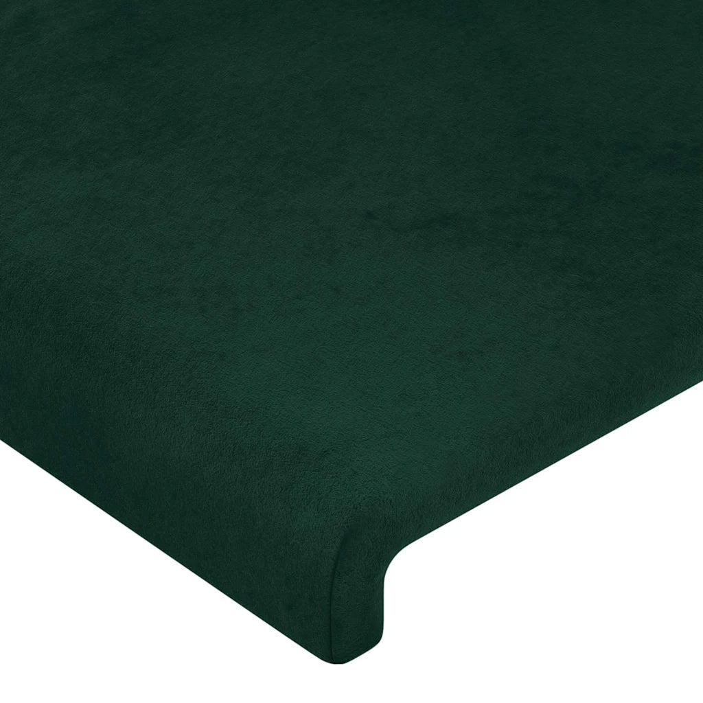 Testiera Verde Scuro 80x5x78/88 cm in Velluto 345741
