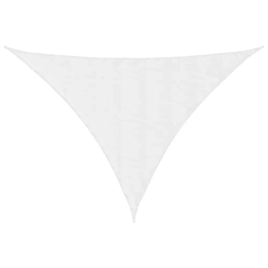 Parasole a Vela Oxford Triangolare 5x5x6 m Bianco 135293