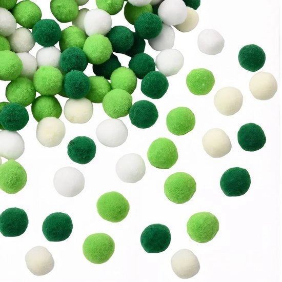 400 Pompom Balli Verdi per Progetti DIY