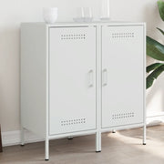Credenze 2 pz Bianche 36x39x79 cm in Acciaio 843023