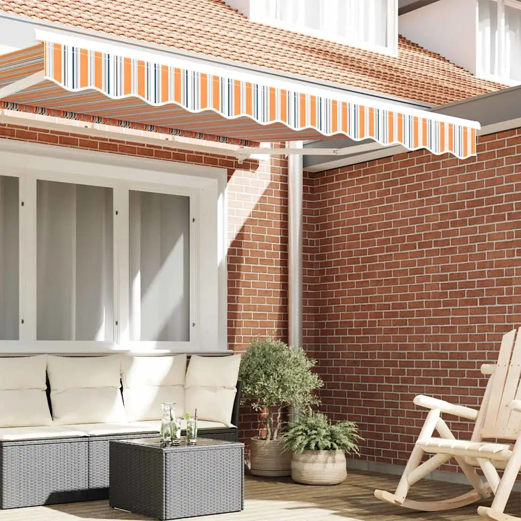 Sostituzione della mantovana per tenda-Tessuto di Ricambio per Mantovana da Tenda Multicolore 2,5 m