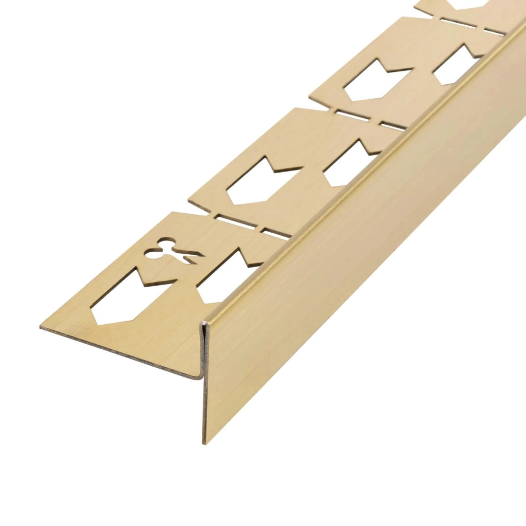 Profilo Doccia Pendenzato 140cm Brush Gold destra