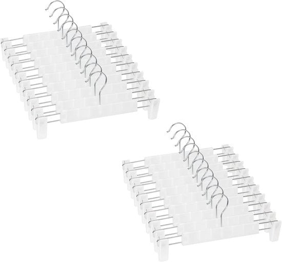 20 Hanger per Abito con Viti Regolabili e Antiscivolo