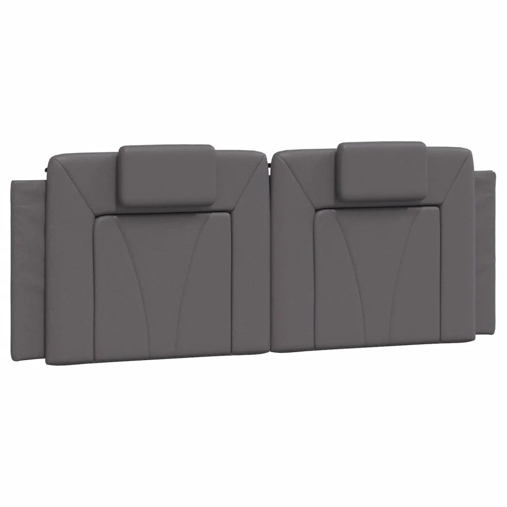 Letto matrimoniale | Letto per adulti | Letto Viana con Materasso Grigio 120x200 cm in Similpelle