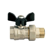 VALVOLA A SFERA A PASSAGGIO TOTALE FIL. F RACCORDO PER COLLETTORI- 3/4 x 3/4  PN 40- RB- pezzi 1