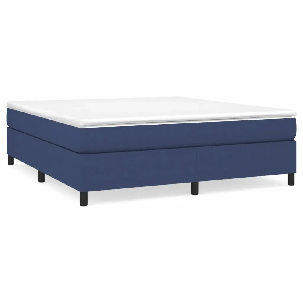 Struttura Letto a Rete a Molle Blu 160x200 cm in Tessuto 3120876