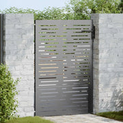 Cancello da giardino con blocco Nero 85 x 125 cm 42015875
