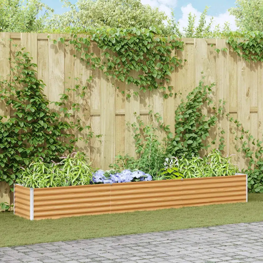 Letto rialzato da giardino 290 x 50 x 36 cm Acciaio zincato 42017345