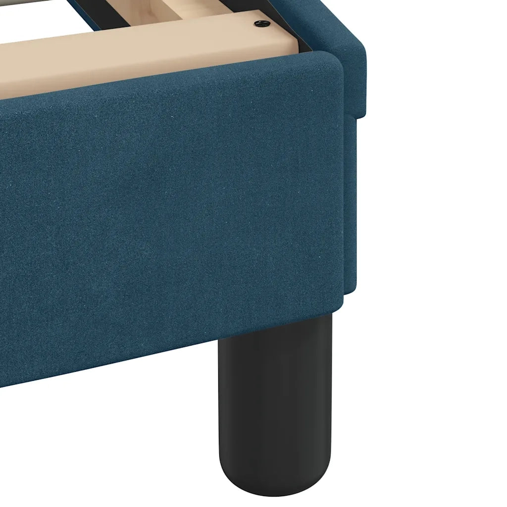 Letto con Materasso Blu 140x200 cm in Velluto