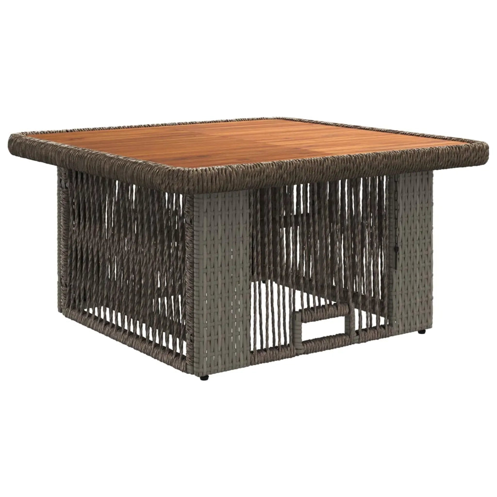 Set da Pranzo per Giardino 3 pz | Set Salotto da Giardino Grigio e Grigio Scuro