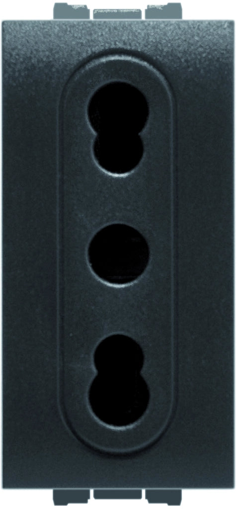 Feb Elettrica PRESA BIVALENTE DI SICUREZZA 2P+T  10-16A Col. Antracite 20.00 pz