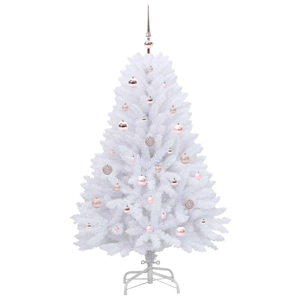 Albero di Natale Artificiale con Rami Pieghevoli Bianco 150 cm 3426587