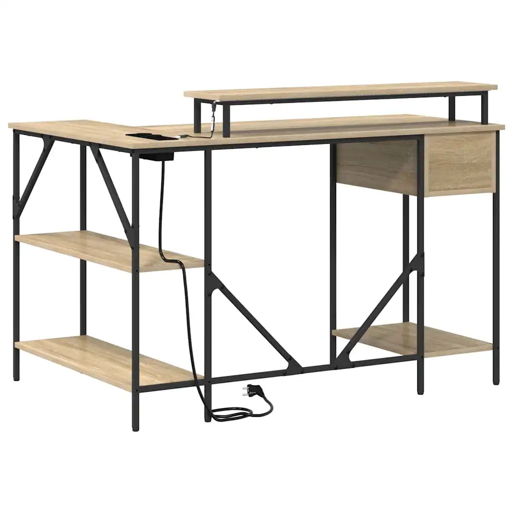 Scrivania | Tavolo da Ufficio Rovere Sonoma 120 x 79 x 86,5 cm Legno multistrato