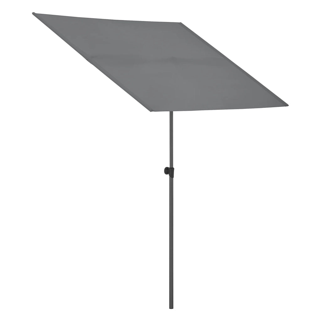 Ombrellone rettangolare inclinabile a 360° 180 x 130 cm grigio 03_0008046