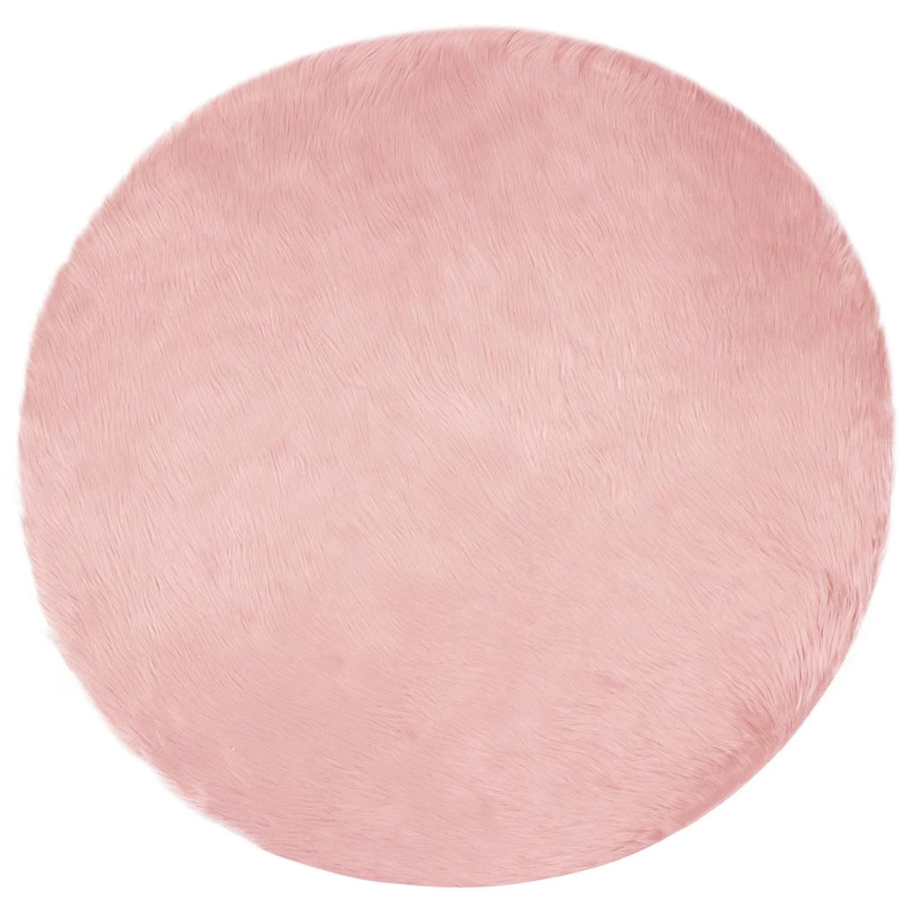 Tappeto in finta TAFALLA Rosa Ø 160 cm Poliestere 42021560