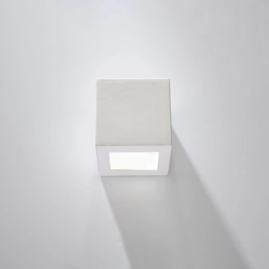 Applique ceramica bianca REGULO Pure Lume E27 15cm IP20