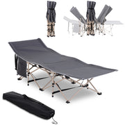 Letto da campeggio pieghevole ¨C Zephmum ¨C Grigio 190x68x52 cm