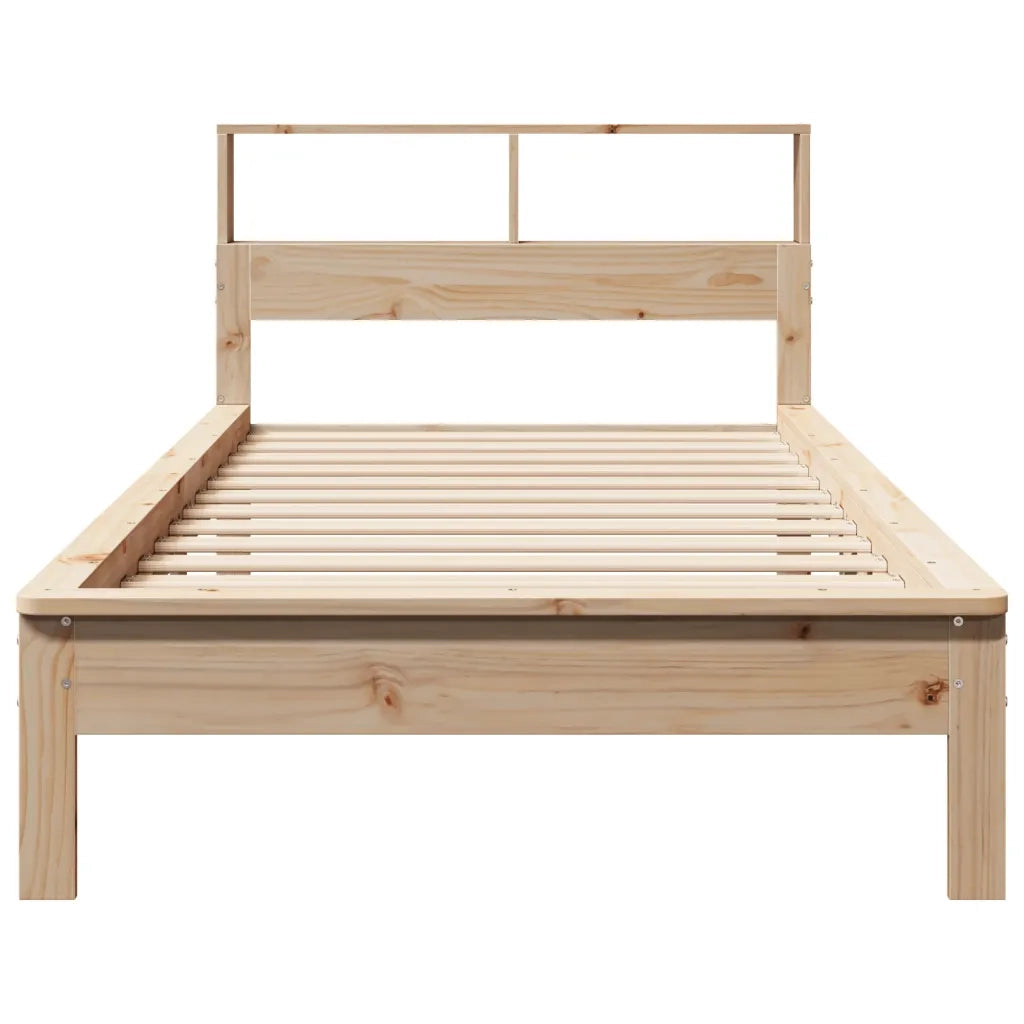 Giroletto con Libreria senza Materasso 75x190 cm in Legno Pino 855735