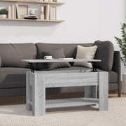 Tavolino da Salotto-Tavolino da soggiorno-Tavolo Grigio Sonoma 101x49x52cm Legno Multistrato