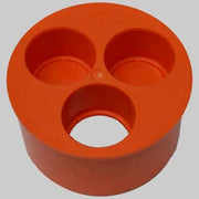 TAMPONE 3 FORI  100 x 404040     MADE IN ITALY