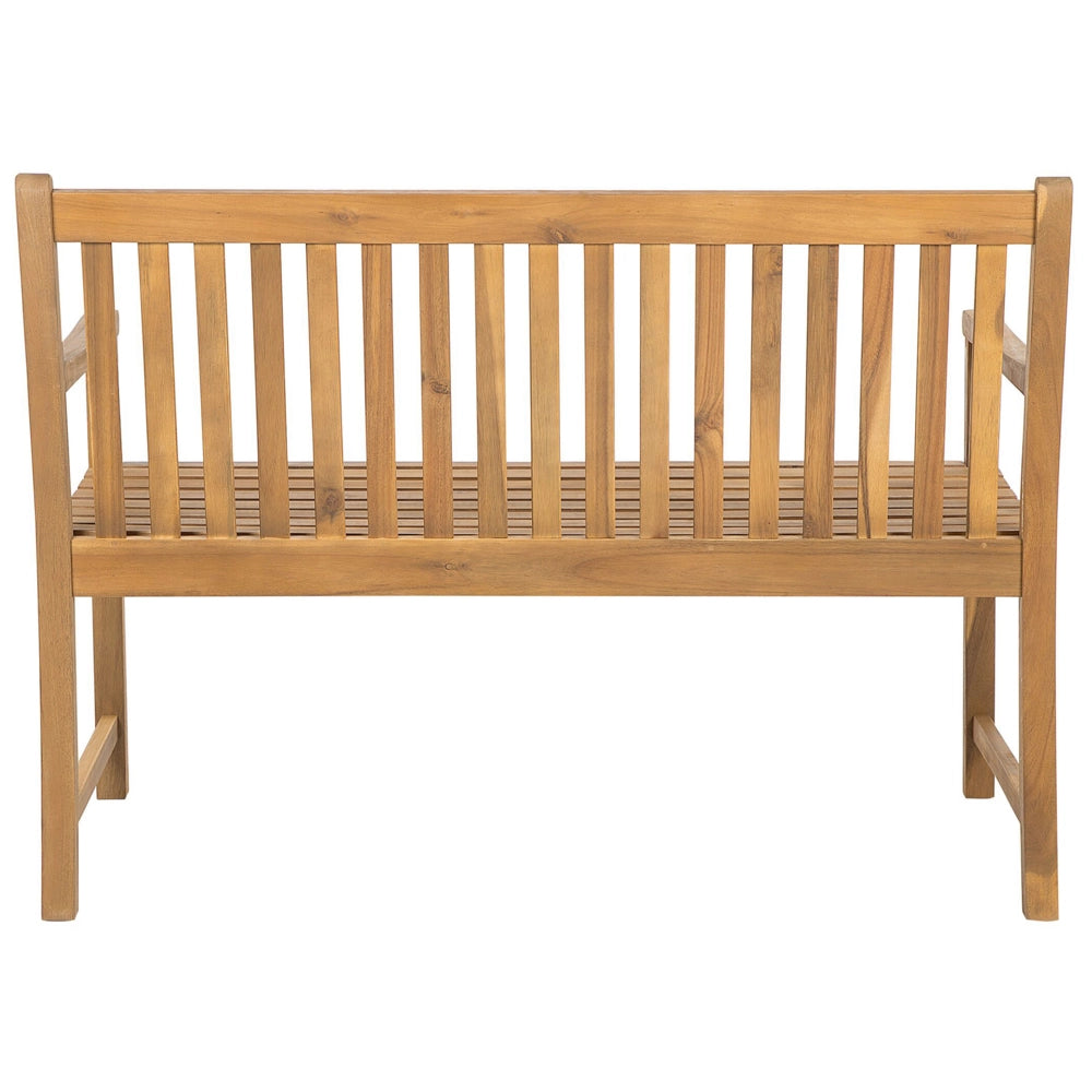 Panca da giardino leggera in legno di acacia 120 cm a doghe design esterno patio in stile rustico
