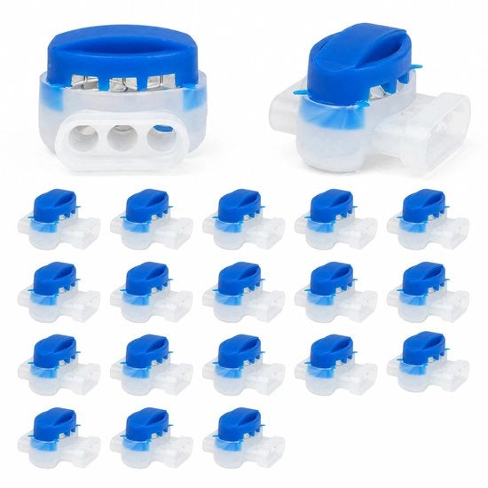 Connettore a capo di cavo impermeabile 20 pezzi - Connettore a capo di cavo - Kit di riparazione - Versione S1 - Accetta cavi da 22 a 14 AWG