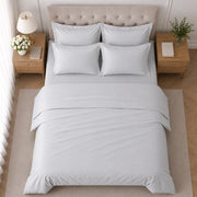 Rotihamo, set Completo Letto Singolo in Cotone, Grigio