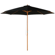 Ombrellone da giardino ?300 cm ¨C Xylo ¨C con sistema a carrucola e palo smontabile, nero