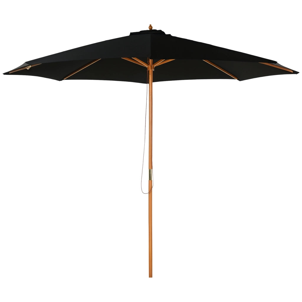 Ombrellone da giardino ?300 cm ¨C Xylo ¨C con sistema a carrucola e palo smontabile, nero