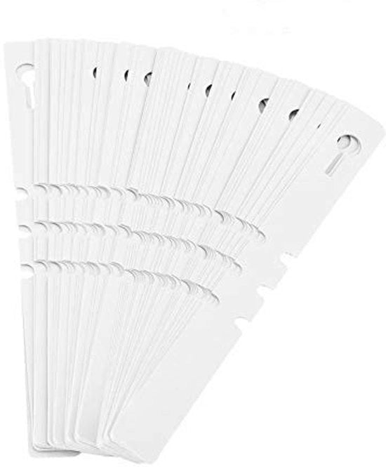 Etichette per piante in PVC - 100 pezzi - Identificazione - Etichette appese - Facili da marcatura - Etichette per piante