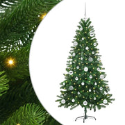 Albero di Natale | Decorazioni natalizie con 150 LED con supporto Verde 150 cm PE