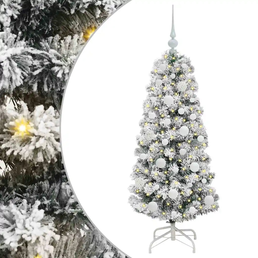 Albero di Natale | Decorazioni natalizie Artificiale con Rami Pieghevoli 120 cm